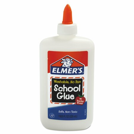Elmers Washable School Glue, 7.63 oz, Dries Clear E308